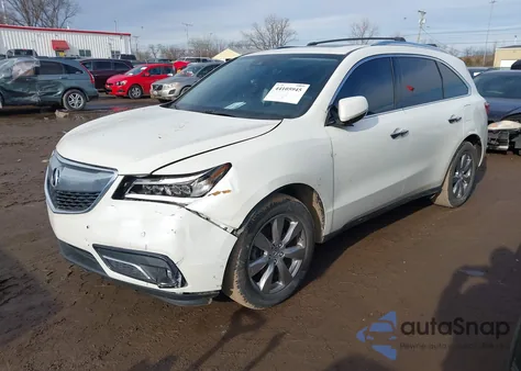 2016 Acura Mdx Advance Entertainment Packages/Advance Package z USA, uszkodzony, nr VIN 5FRYD4H95GB032003